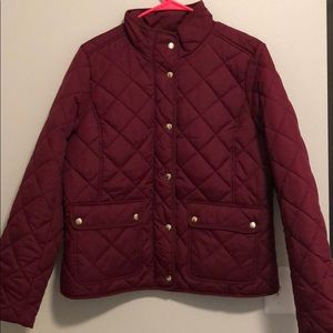 Burgundy J Crew Jacket